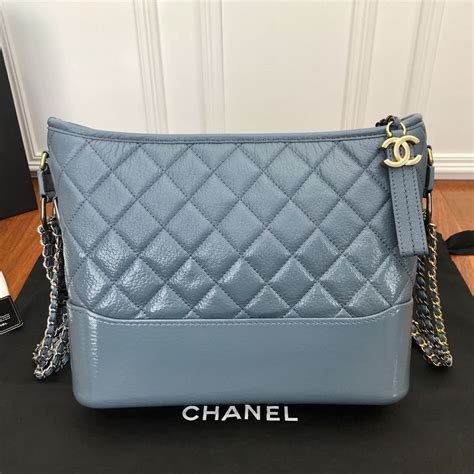 chanel gabrielle light blue|chanel gabrielle leather bag review.